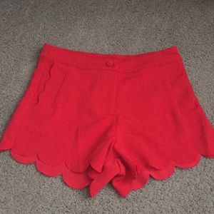 Red shorts